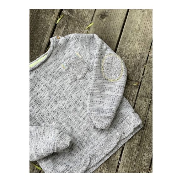 Mango Toddler Sweater Scoop Neck Elbow Patch Sz 2/3 - Picture 3 of 6